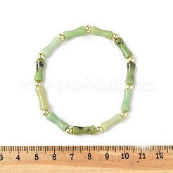 Natural Australia Jade/Chrysoprase Beads Stretch Bracelets for Men Women&nbsp;BJEW-L171-03B