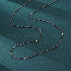 Brass Curb Chains Necklaces for Women&nbsp;NJEW-D302-06B