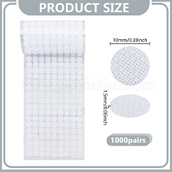 Flat Round Nylon Magic Tapes&nbsp;FIND-WH0173-202