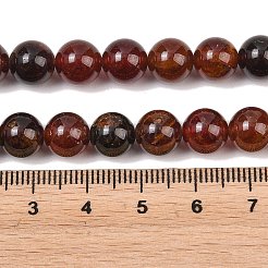 天然石ガーネットビーズ連売り  ラウンド  8mm  穴：0.8mm  約46個/連  15.16''（38.5センチメートル）&nbsp;G-H300-A01-02