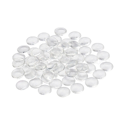 200Pcs Transparent Glass Cabochons&nbsp;GGLA-YW0001-04