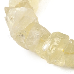 天然レモンクォーツ（加熱）ビーズ連売り  原石  ナゲット  7~25x8~24.5x5~16mm  穴：0.9~1mm  約14~28個/連  7.48''~8.43''（19~21.4センチメートル）&nbsp;G-I283-F30