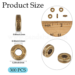 300Pcs Tibetan Style Alloy Beads&nbsp;FIND-PA0001-67AB