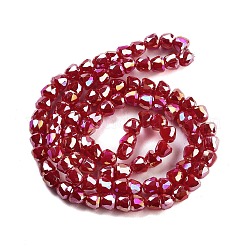 Electroplate Glass Beads Strands&nbsp;EGLA-D030-P4mm-B03