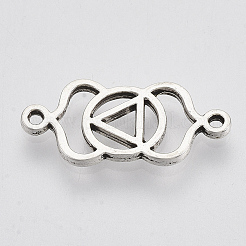 Tibetan Style Alloy Links connectors&nbsp;TIBEP-S319-050F-RS