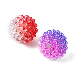 DIYイミテーションパールブレスレットネックレスメイキングキット  合金クラスプを含む  丸いプラスチック & ガラス & アクリル ビーズ  伸縮性のある糸  ミックスカラー  752個/袋&nbsp;DIY-FS0003-14