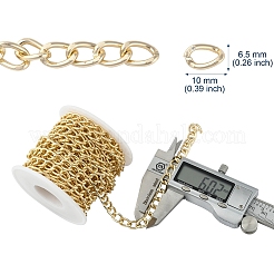 Aluminium Twisted Curb Chains&nbsp;CHA-YW0001-01G
