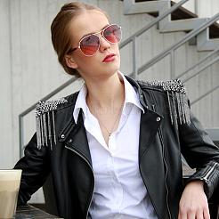 Fashionable Punk Style Chain Tassel Epaulettes&nbsp;DIY-WH0304-475P