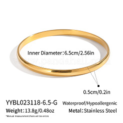 Minimalist 304 Stainless Steel Plain Bangles for Women&nbsp;LW8407-1