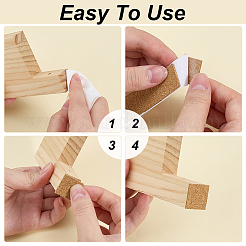 自己接着コルクシート  正方形  100x20x1.5mm  スクエア：20x20mm  5pcs /シート&nbsp;DIY-WH0816-097E
