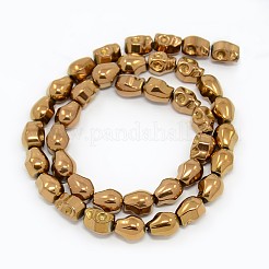 Electroplate Non-magnetic Synthetic Hematite Beads Strands&nbsp;G-J180-02