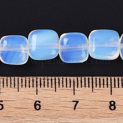 オパールビーズ連売り  正方形  8.5x8.5x5mm  穴：1.6mm  約50個/連  16.34''（41.5センチメートル）&nbsp;G-M435-A14-01