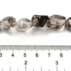 Glass Imitation Rutilated Quartz Beads Strands&nbsp;G-B078-D30-04