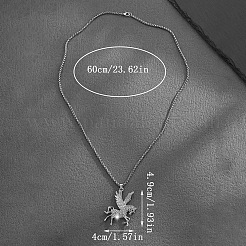 Alloy Crystal Rhinestone Pendant Necklaces for Men&nbsp;WGA33BE-01