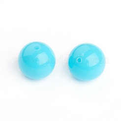 蛍光アクリルビーズ  ラウンド  ミックスカラー  16mm  穴：2mm  約210個/500g&nbsp;MACR-R517-16mm-M
