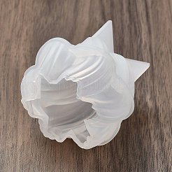 DIYツイストティアドロップキャンドルシリコンモールド  キャンドル作り用  ホワイト  5.4x5.9x6.15cm&nbsp;LS-DIY-G113-06A