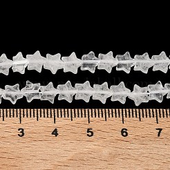 天然石クオーツクリスタルビーズ連売り  水晶  スター  6x6x2mm  穴：0.7mm  約72個/連  14.96''（38センチメートル）&nbsp;G-F817-A16-01