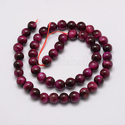 Natural Tiger Eye Bead Strands&nbsp;G-P230-08-C-6mm