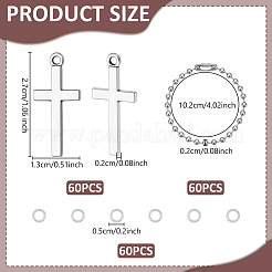 60Pcs Alloy Pendant&nbsp;EAER-UN0001-01