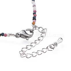 Natural Multicolor Tourmaline Bead Bracelets&nbsp;BJEW-JB04555-06