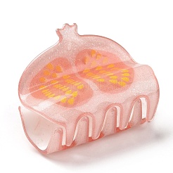 Grapefruit Pattern Acrylic Claw Hair Clips&nbsp;X-PHAR-G004-02