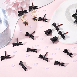 Painted Alloy Stud Earrings Findings&nbsp;FIND-SC0016-78
