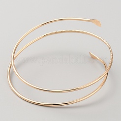 Iron Three Loops Wire Wrap Bangle for Women&nbsp;BJEW-WH0018-51