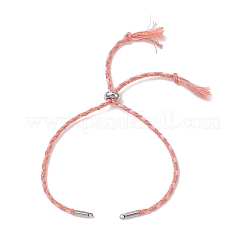 Macrame Cotton Cord Slider Bracelet Making&nbsp;AJEW-JB01536-01