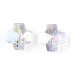 Electroplate Transparent Glass Beads&nbsp;EGLA-N012-002-NF