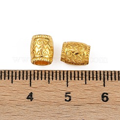 チベット風スペーサービーズ  無鉛の  ニッケルフリー＆カドミウムフリーの  コラム  直径約6.5mm  長さ8mm  穴：4mm.&nbsp;LS-K08C3012