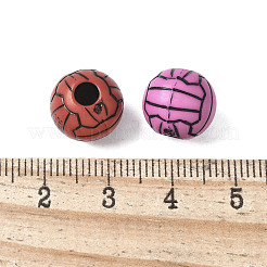 Sports Theme Opaque Acrylic Beads&nbsp;OACR-D302-02A