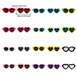 100Pcs 20 Colors Opaque Resin Cabochons&nbsp;RESI-GL0001-05