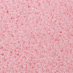 12/0グレードの丸いガラスシードビーズ  セイロン  ピンク  2x1.5mm  穴：0.7mm  約48500個/ポンド&nbsp;SEED-N001-B-145