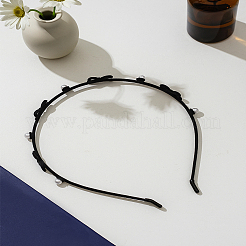 1Pc Velet & Alloy Hair Bands&nbsp;OHAR-LP0003-008B