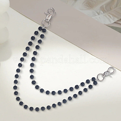 1Pc Polymer Clay Rhinestone Round Beaded Pants Chains&nbsp;AJEW-BM0001-29A-01