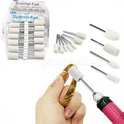 60Pcs 12 Style Multifunctional Cone & Column Head Wool Felt Polishing Bits&nbsp;FIND-FH0005-20