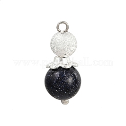 8Pcs Brass Textured Pendants&nbsp;PALLOY-JF04385