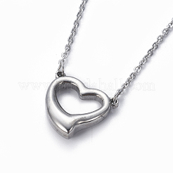 304 Stainless Steel Pendant Necklaces&nbsp;NJEW-E141-28P