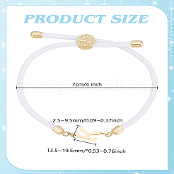 1pc Adjustable Nylon Cord Slider Bracelets for Women&nbsp;BJEW-LP0001-33K-G