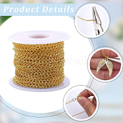 20M Brass Twisted Chains&nbsp;CHC-BM0001-01G
