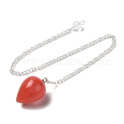 Cherry Quartz Glass Dowsing Pendulums&nbsp;G-R492-01S-05