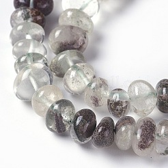 Natural Green Lodolite Quartz Beads Strands&nbsp;G-L493-14