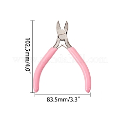 45＃炭素鋼ジュエリープライヤー  サイドカッティングプライヤー  サイドカッター  ピンク  10.25x8.35x0.8cm&nbsp;PT-SC0001-47F