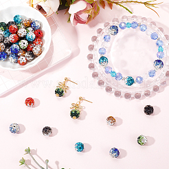 48Pcs 6 Colors Handmade Polymer Clay Rhinestone Beads&nbsp;FIND-SC0011-27