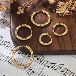 304 Stainless Steel Hoop Earrings&nbsp;EJEW-R017-01G-02