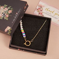 Vintage Natural Pearl Beaded Necklace for Girl Women&nbsp;NJEW-SW00002-03