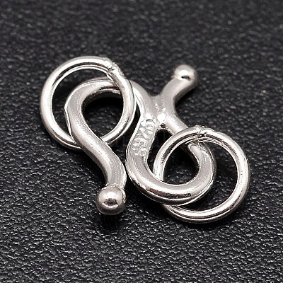 Sterling Silver S-Hook Clasps&nbsp;STER-F014-01D-1
