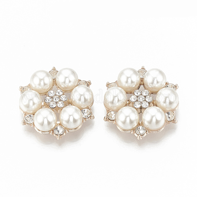 Alloy Rhinestone Flat Back Cabochons&nbsp;RB-S048-19RG-1