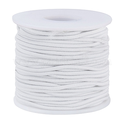 コアスパン弾性コード  ホワイト  2.5mm  35 m /ロール&nbsp;LS-EC-WH0004-2.5mm-B02-1