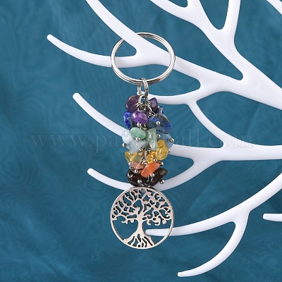 Natural Gemstone Keychain&nbsp;KEYC-JKC00163-02-1